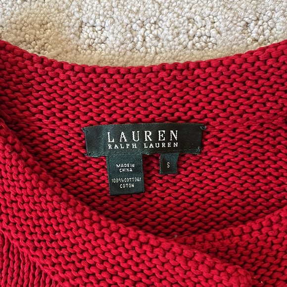 Lauren Ralph Lauren cardigan small. 4 buttons closure, all cotton, like new. - Picture 2 of 6